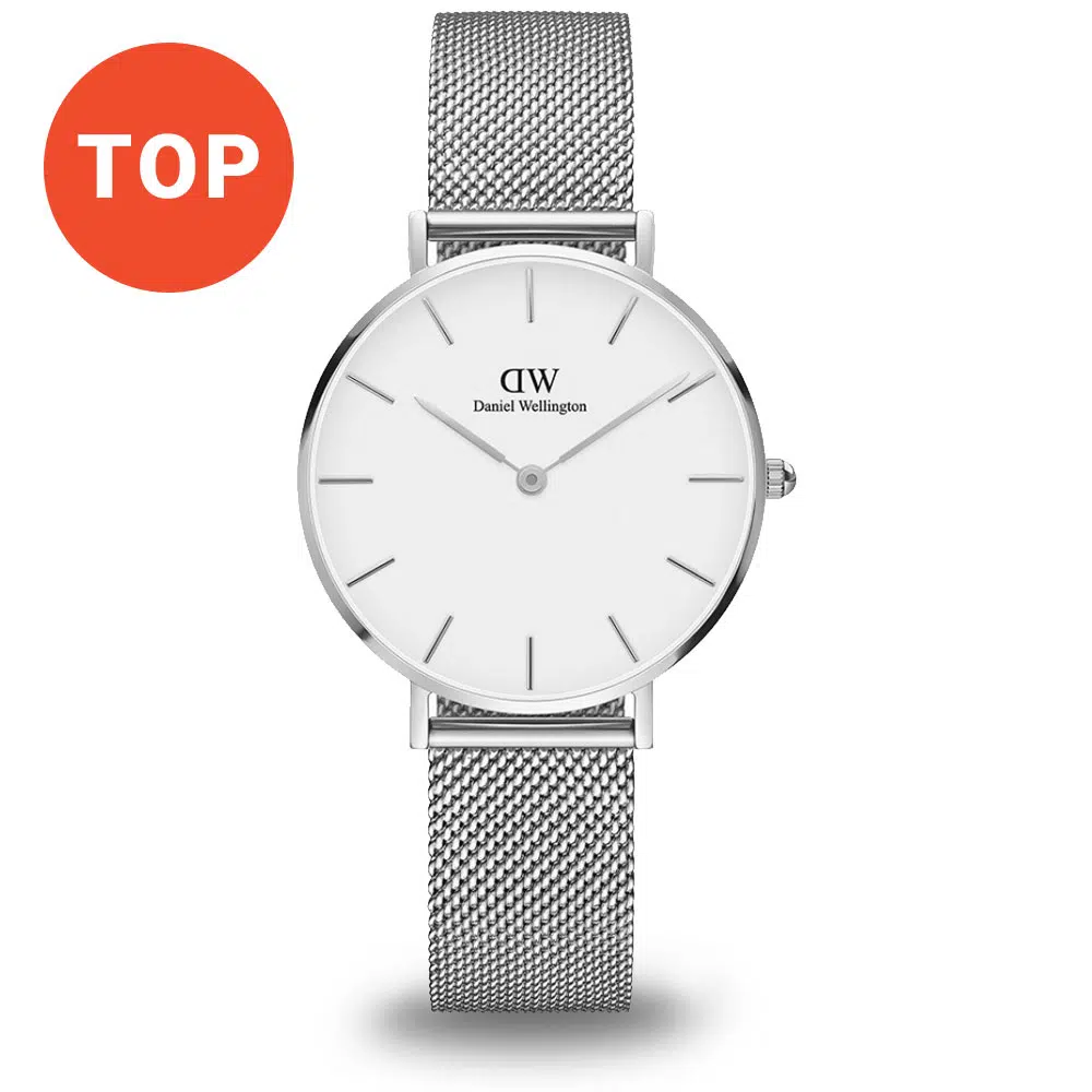 Strieborné minimalistické hodinky Daniel Wellington