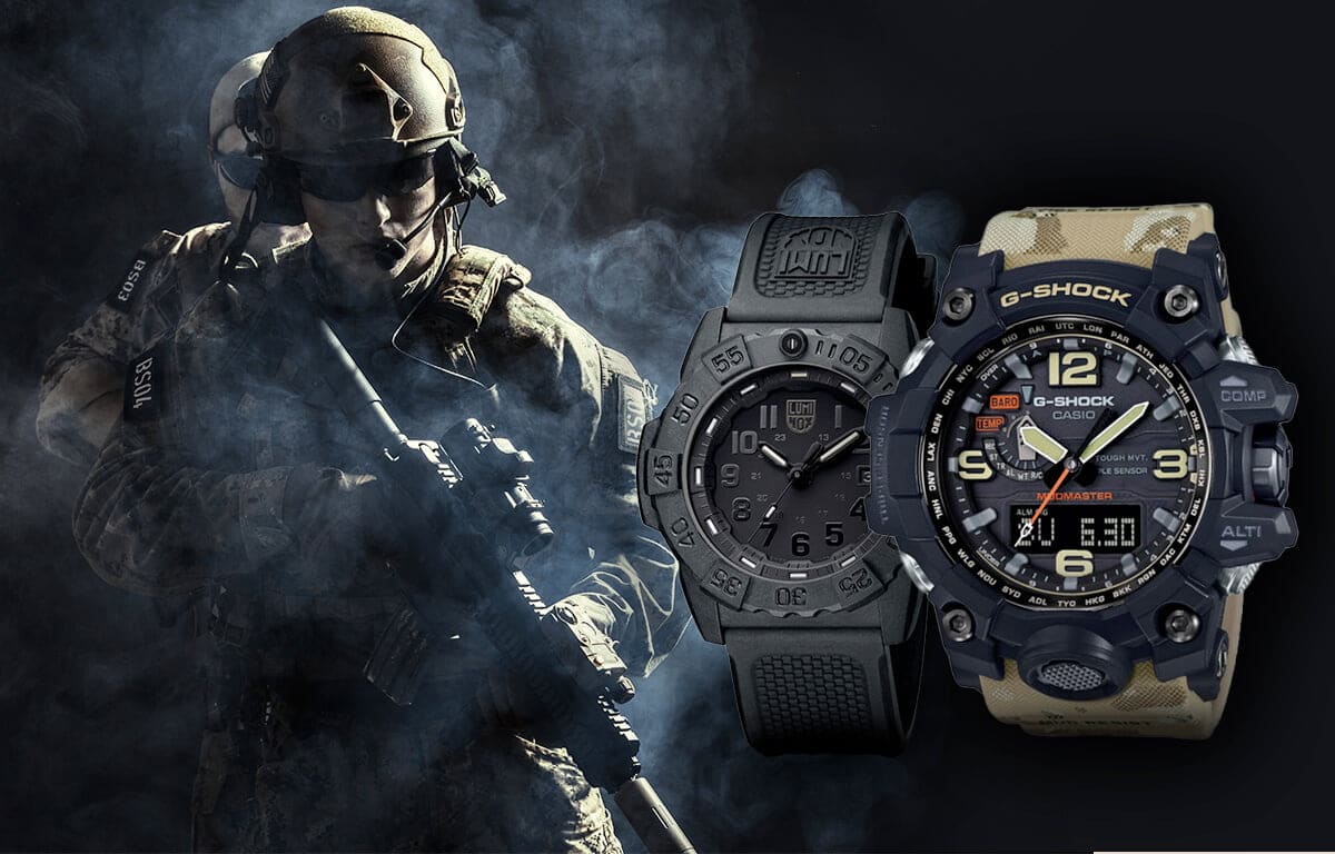 Ceasuri militare Luminox și Casio Mudmaster