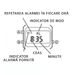 Modul de alarmă la ceasurile Casio Vintage