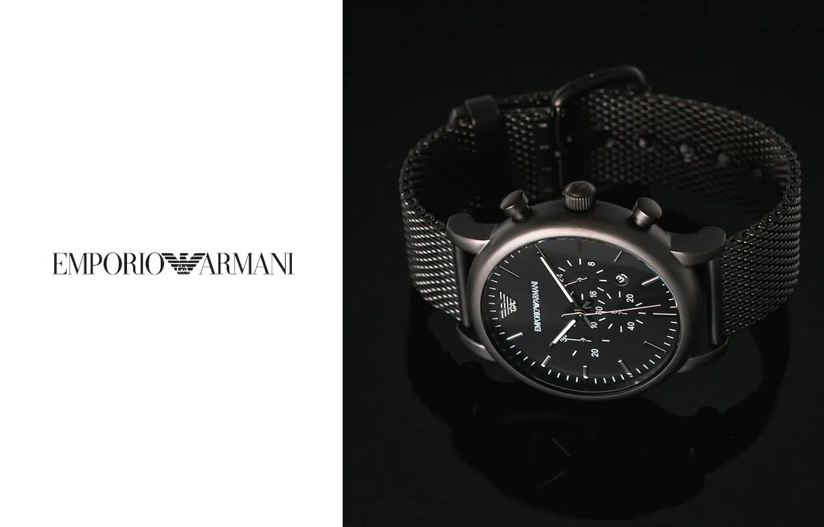 Ceasurile pentru bărbați Emporio Armani de culoare negru elegant