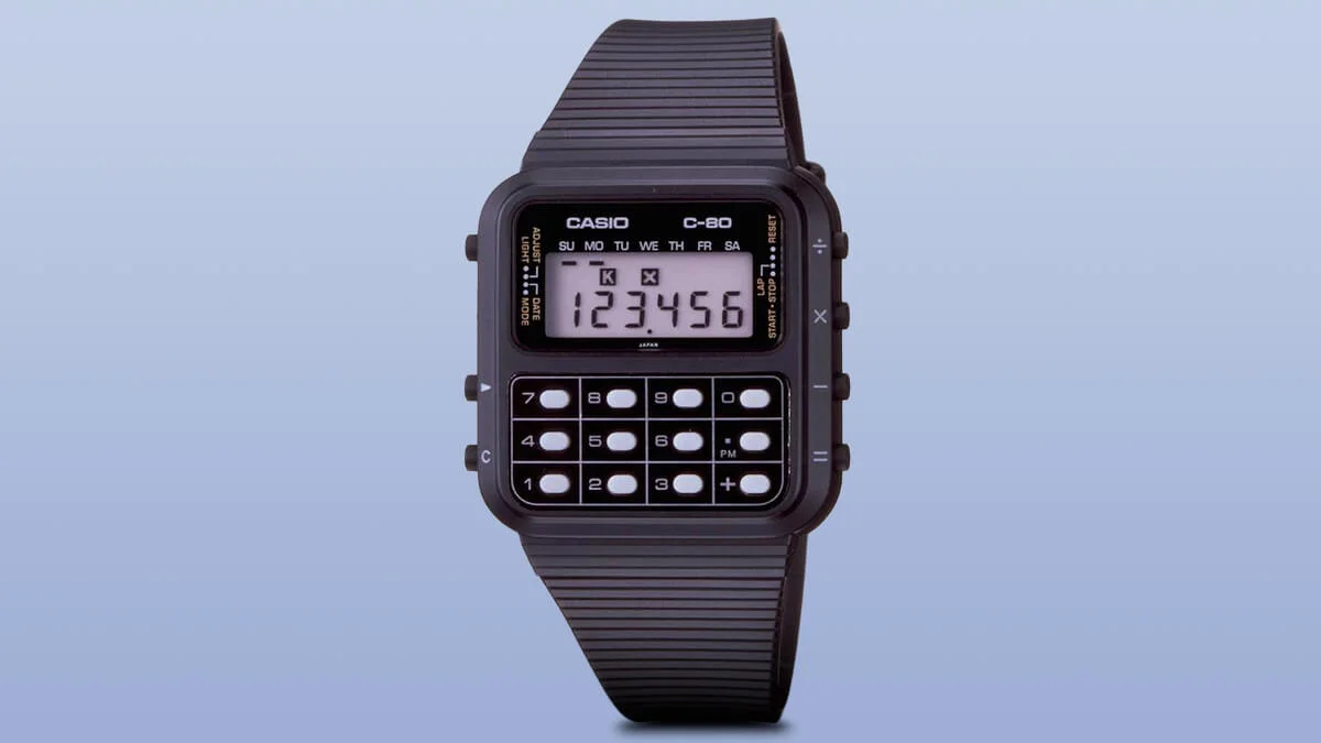 Casio C-80 - unul dintre primele ceasuri cu calculator