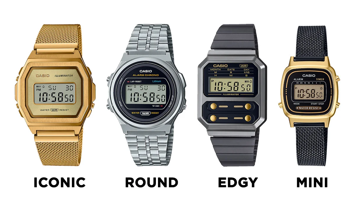 Colecția de ceasuri din ediția Casio Vintage