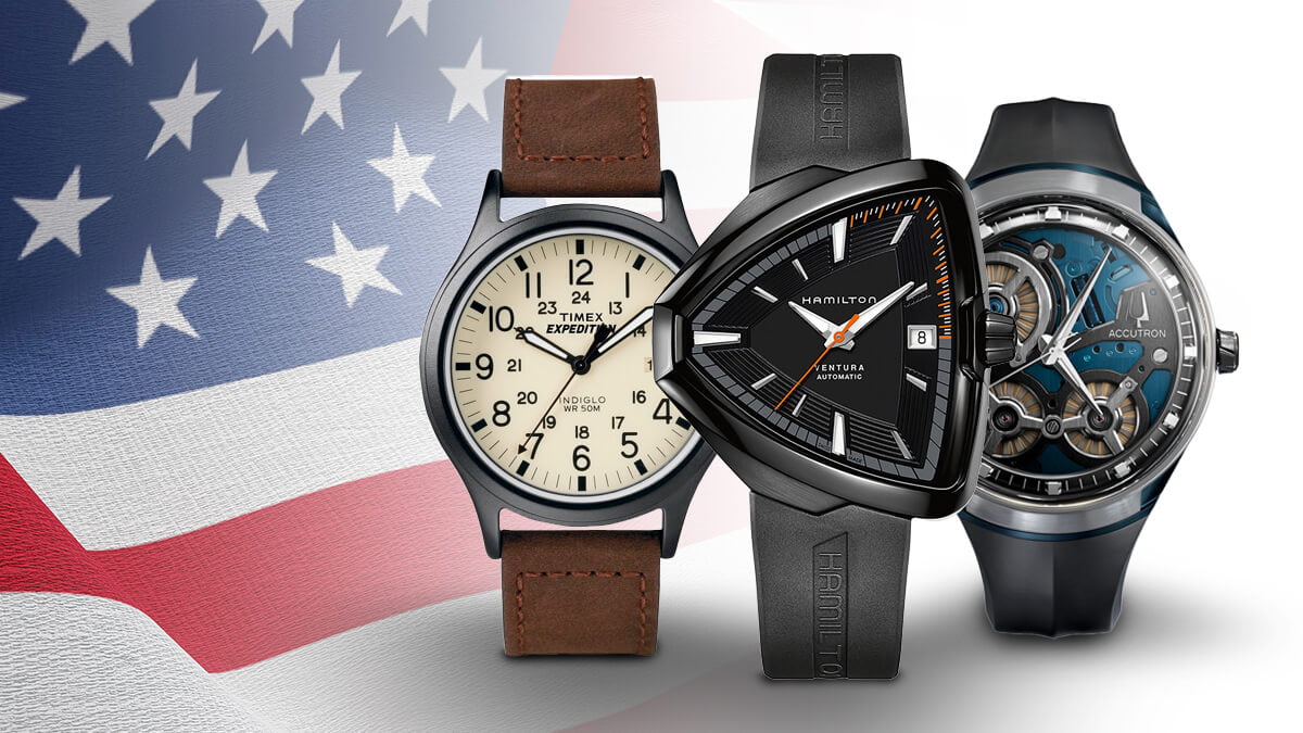 Cei mai cunoscuți reprezentanți ai ceasurilor americane - Timex, Hamilton, Bulova.